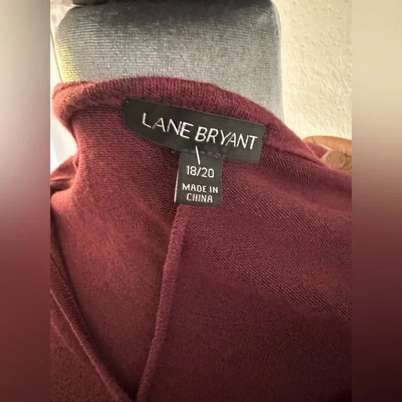 Lane Bryant Maroon V-Neck Dress with Lace Detail
Size 18/20 - Picture 4 of 5